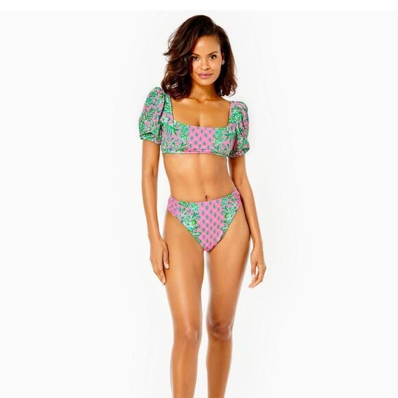 LILLY PULITZER RESSINA TOP PINK SHANDY OH DIAMOND GIRL, Size 6 - Picture 1 of 6